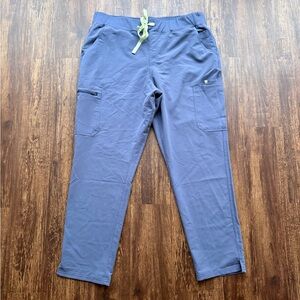 FIGS Women’s Space Navy Blue High Waisted Yola Skinny Scrub Pants - Size XXL